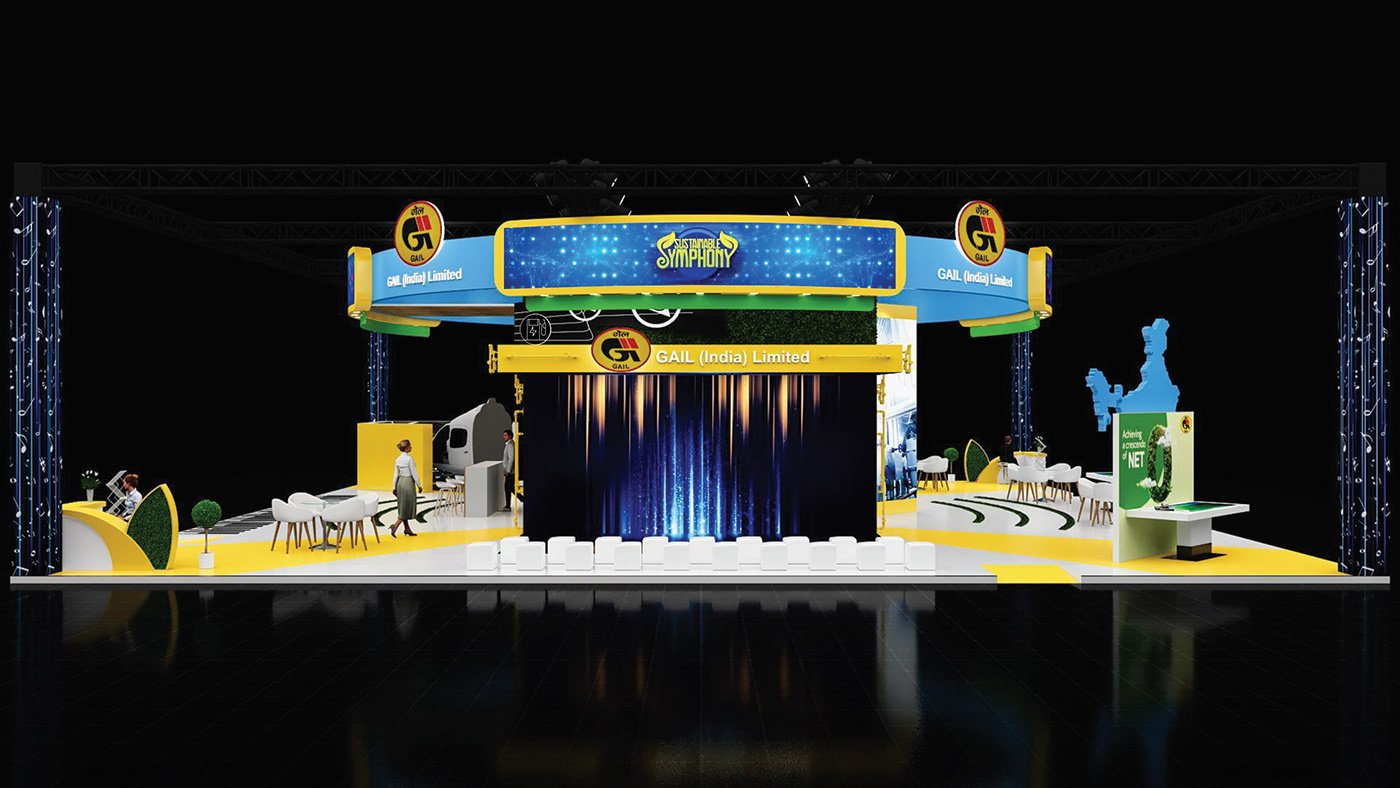 Exhibition  Event exhibition stand booth design 3ds max Render visualization 3D exbition design