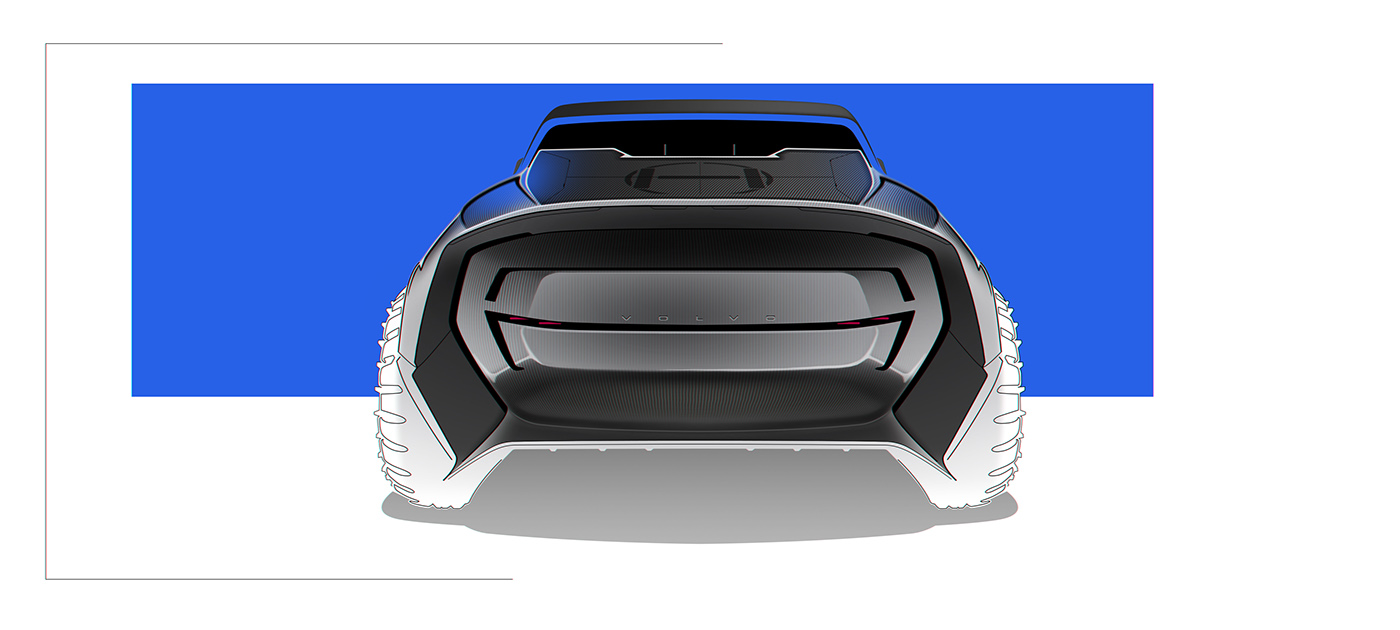 design automotive   ILLUSTRATION  architecture Volvo sketch Vehicle concept