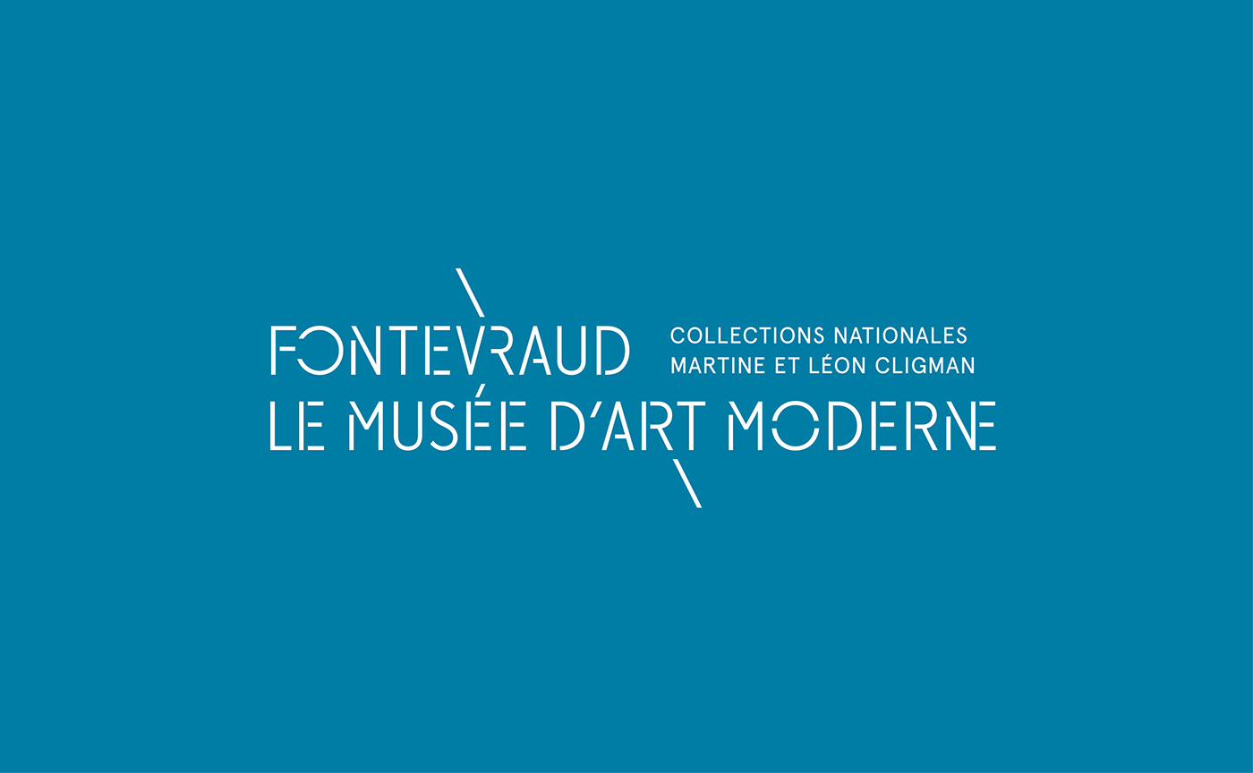 art branding  culture Fontevraud logo museum stencil Tourisme Typeface typography  