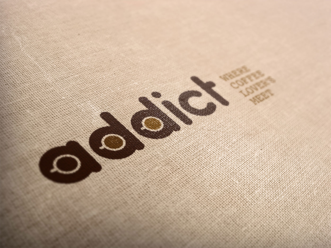 addict Coffee brown recycle paper Kuwait arabic cafe Event identity