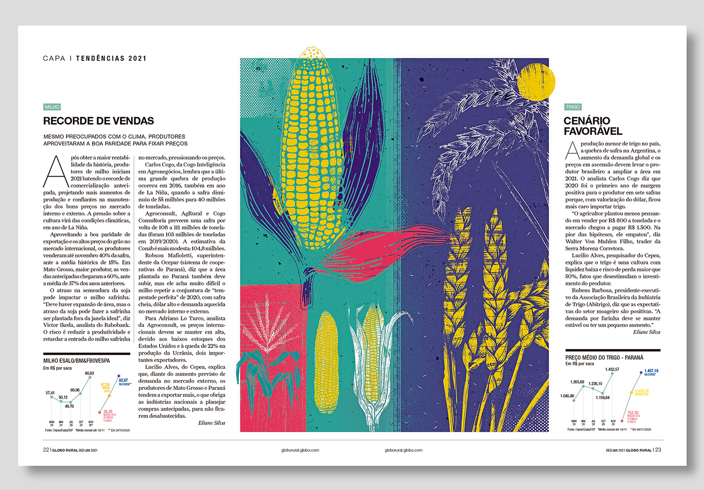 Agro Agronomy Davi Augusto editorial handmade Ilustração Interface interface illustration revista são paulo