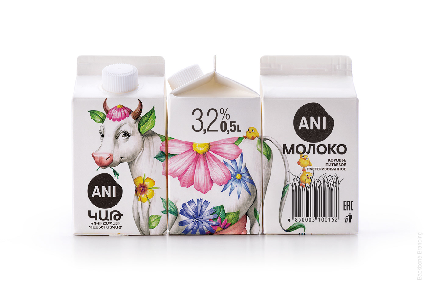 redesign Rebrand ILLUSTRATION  cow Dairy design brandidentity backbonebranding Nature Flowers