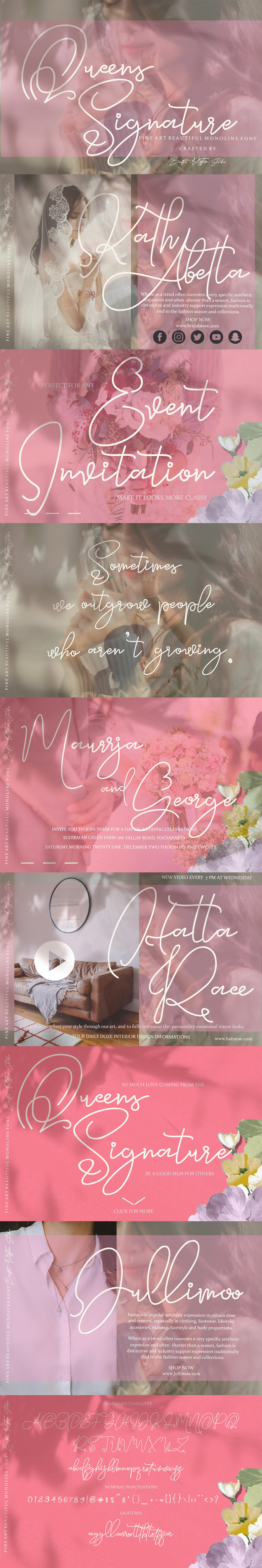 It's a sweet, thin and dainty handwritten font that will make each of your designs look outstanding.