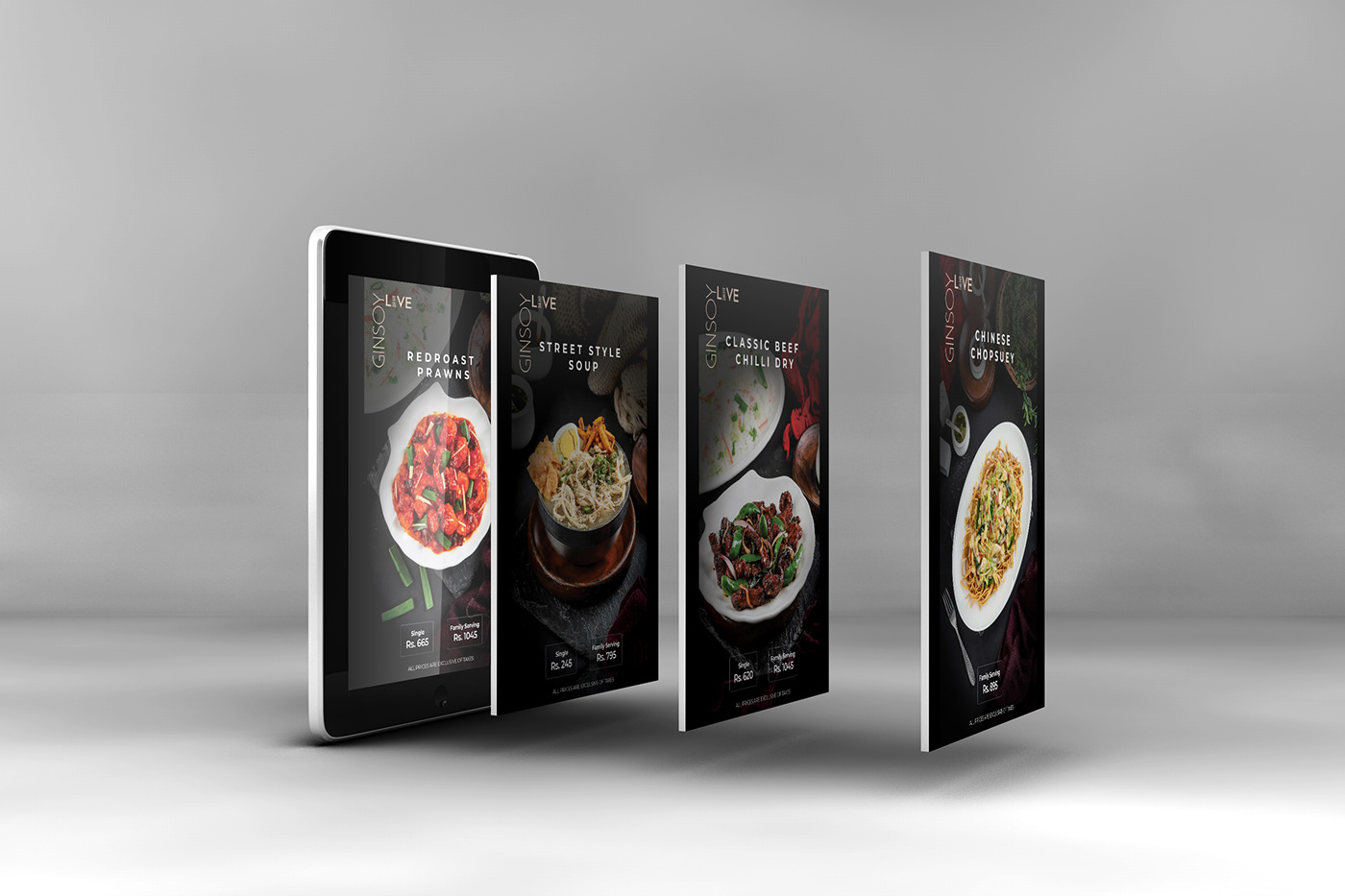 banners Branchscreens foodpost restaurantpost RGB screens tabletdesign