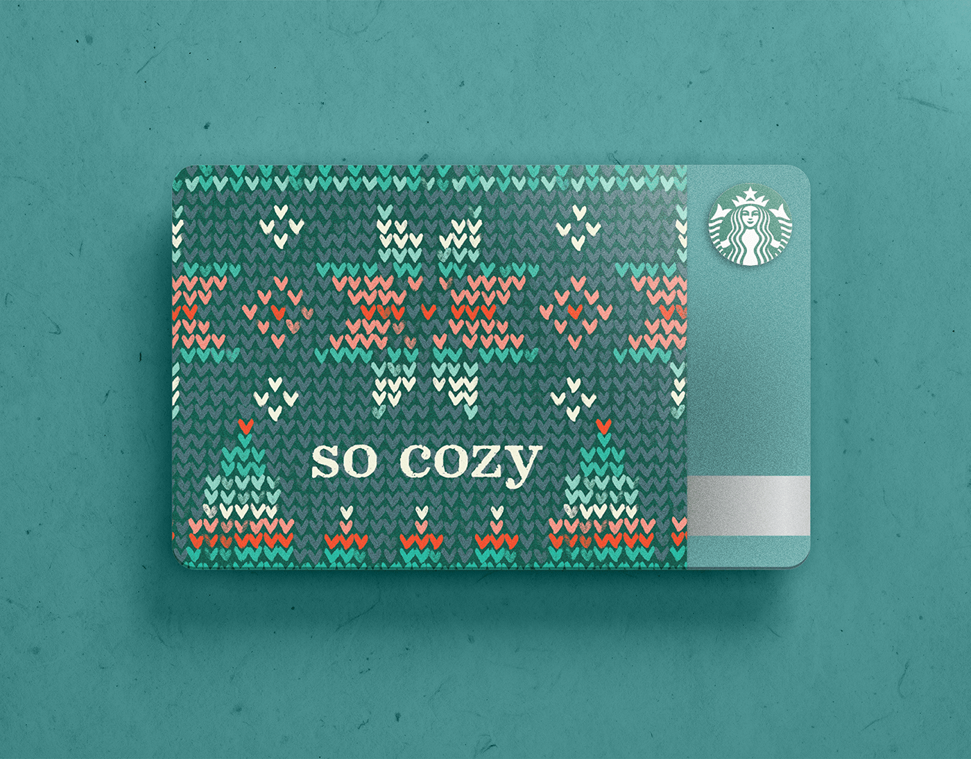 starbucks holiday christmas coffee gift card design and illustration mockup by chelsea wirtz studio 
