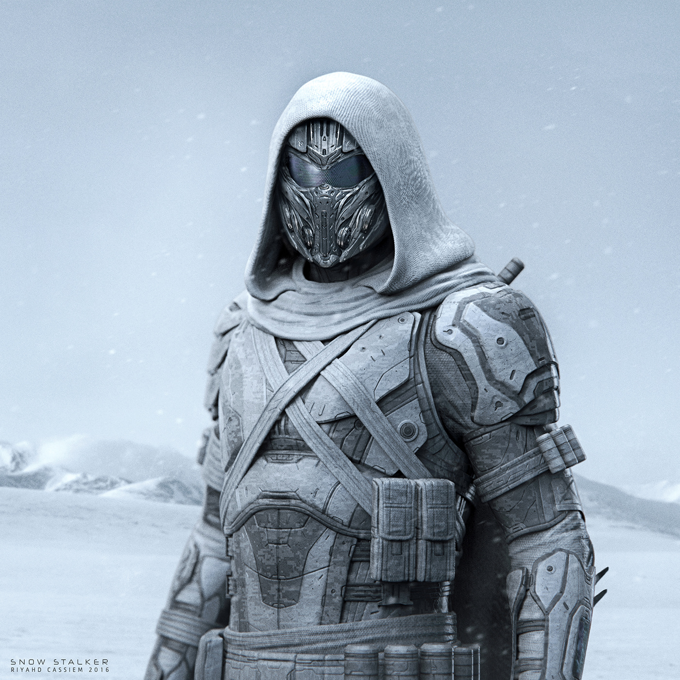 soldier Military Trooper desert snow stealth concept Armour destiny anthem