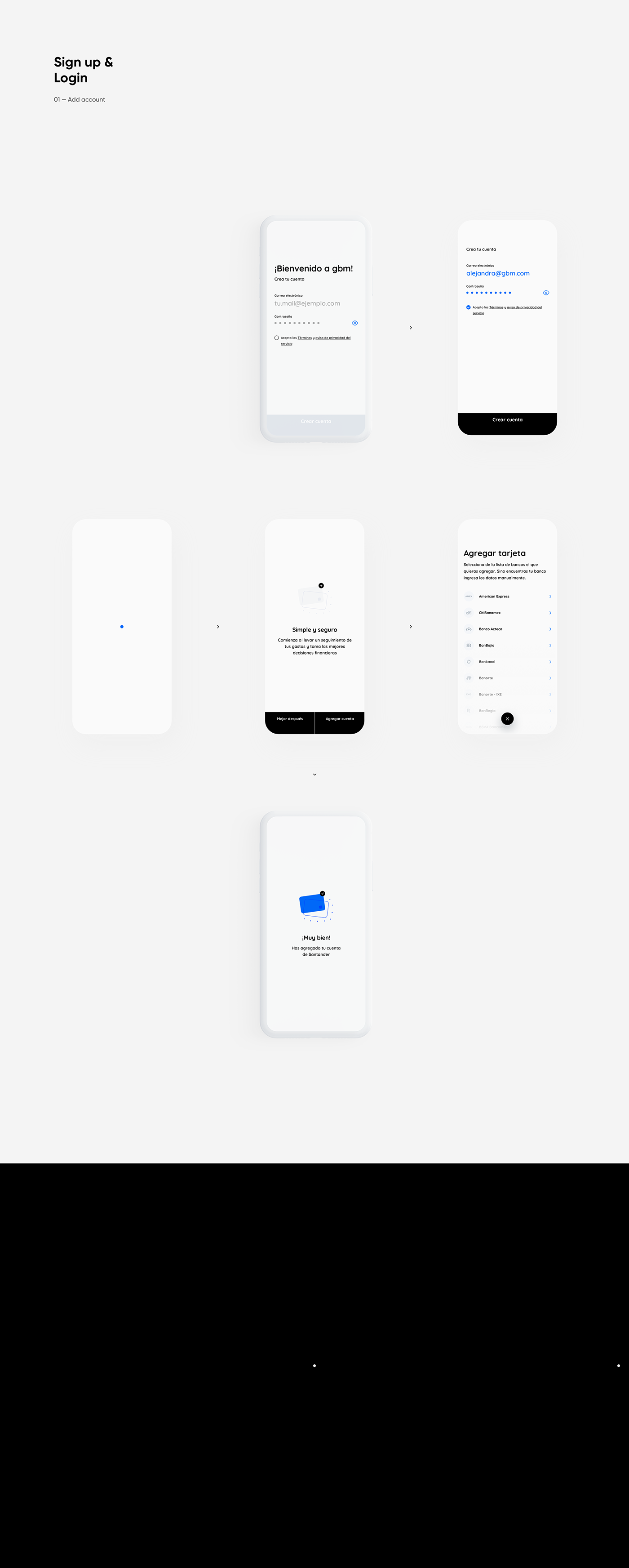 Fintech product design  UI minimal simple Clean Design app WALLET invest ios