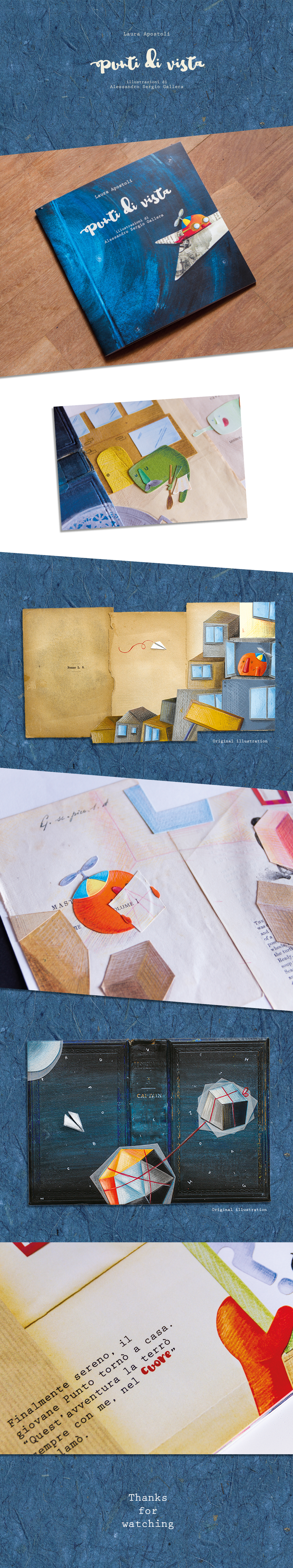 ILLUSTRATION  childrenbook collage editorial book journey dream crayons oldpaper antique