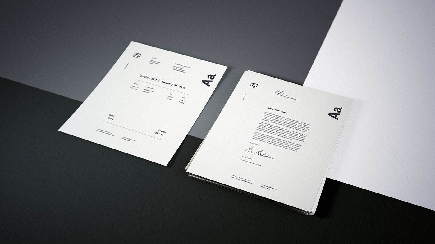 free Mockup presentation identity business Business Cards Resume template download bundle Pack suite design cover letter 3D