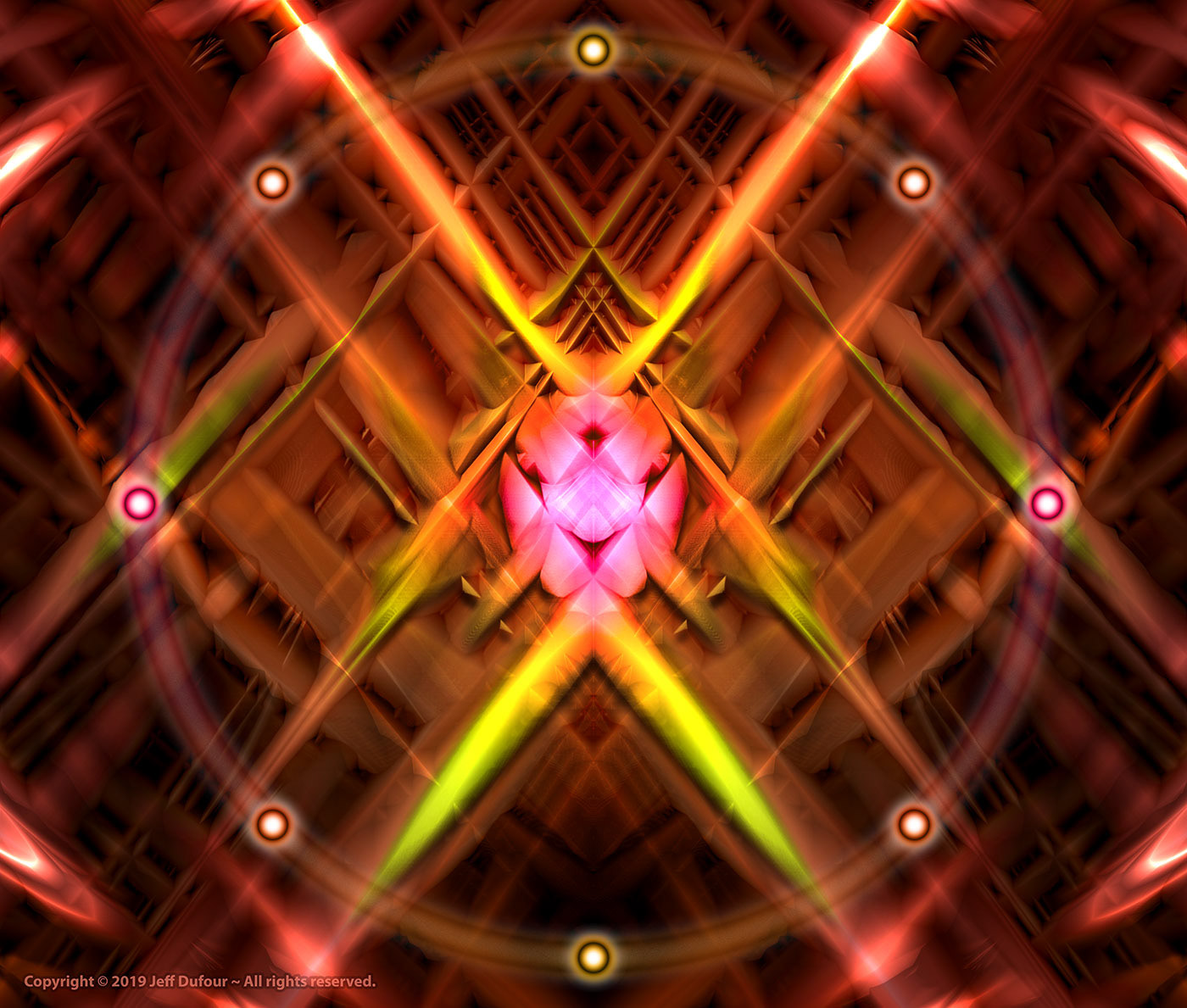 symmetry symmetrical red pink green abstract surreal beetle gradients trippy