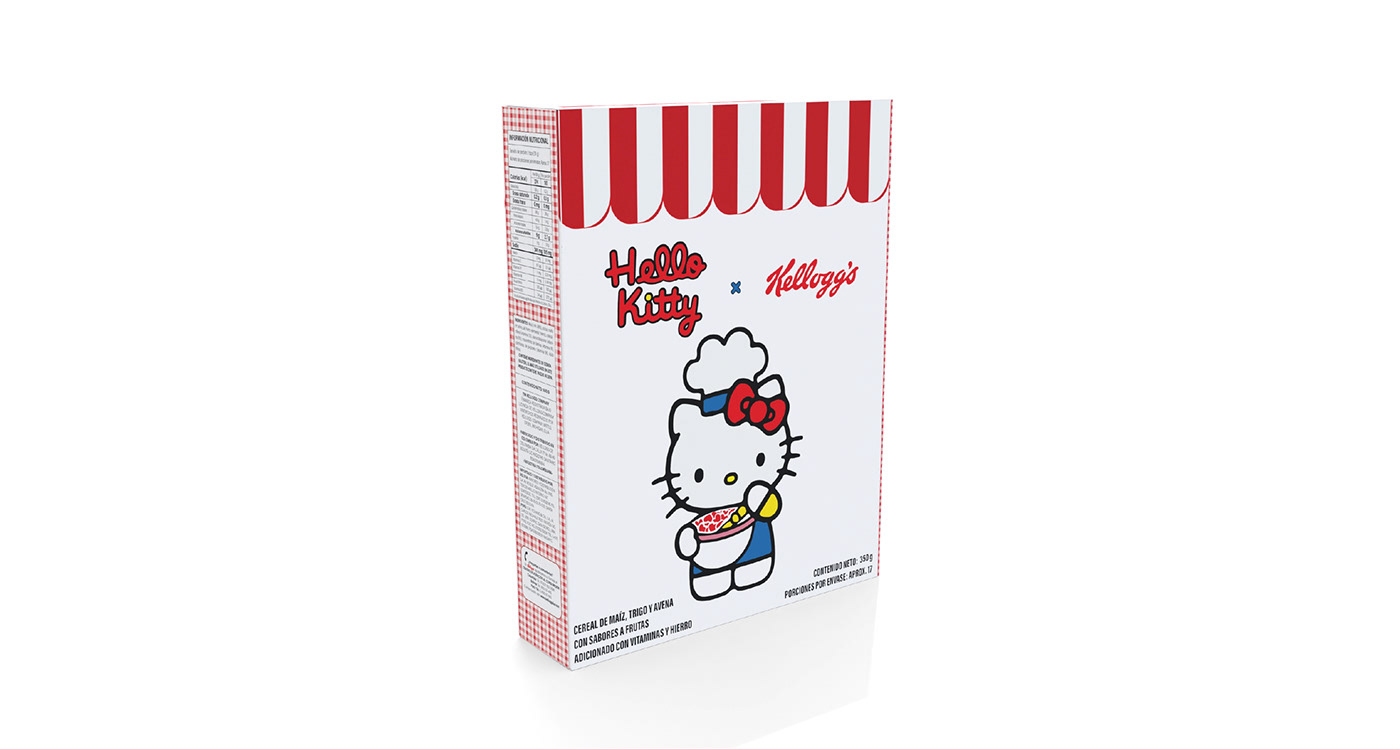 Cereal hello kitty Kellogg's Packaging