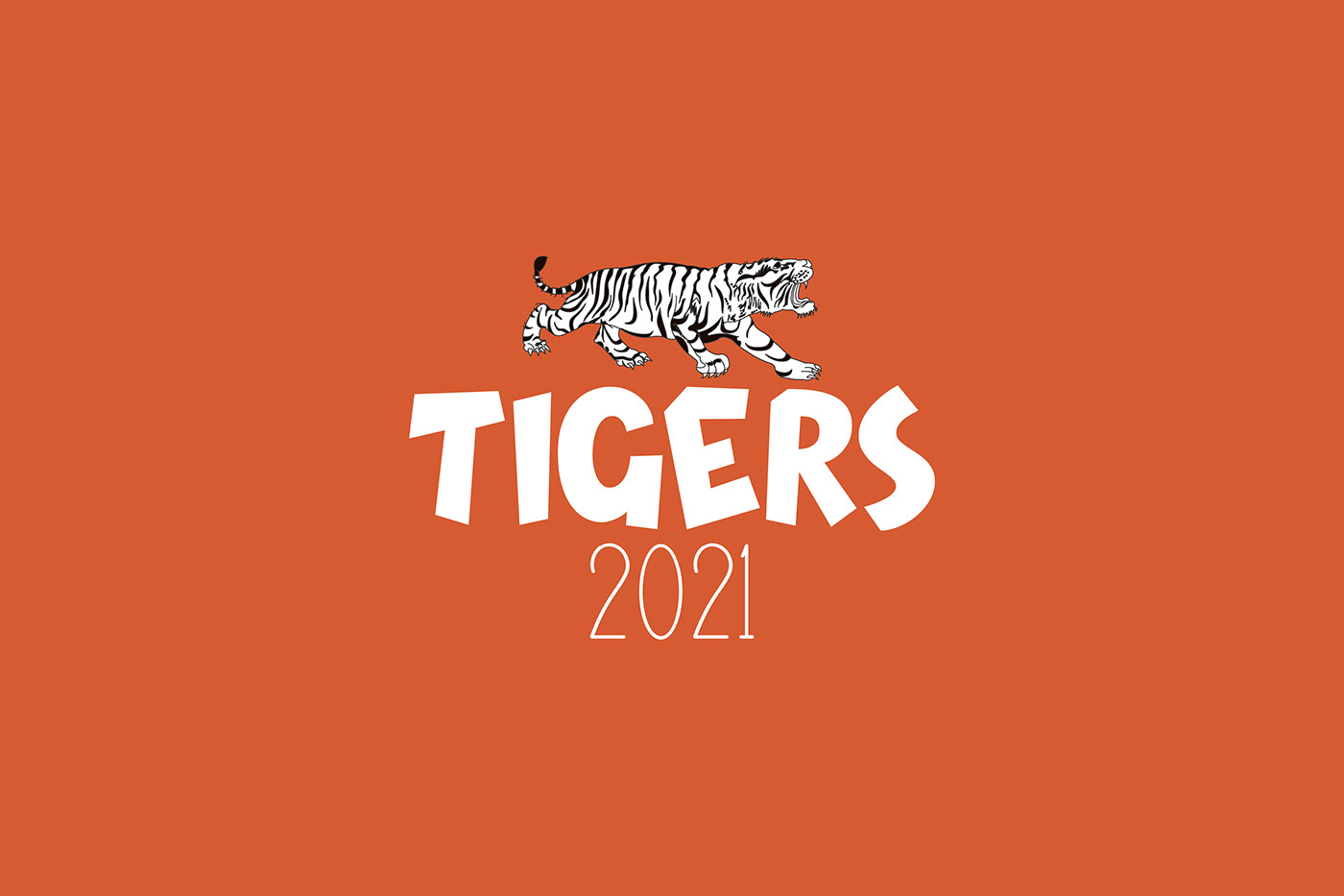 Tiger animal mascot head logo