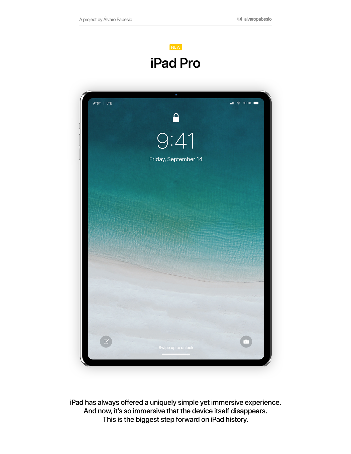 iPad ipad pro apple ios macos macbook concept ipad x Mockup