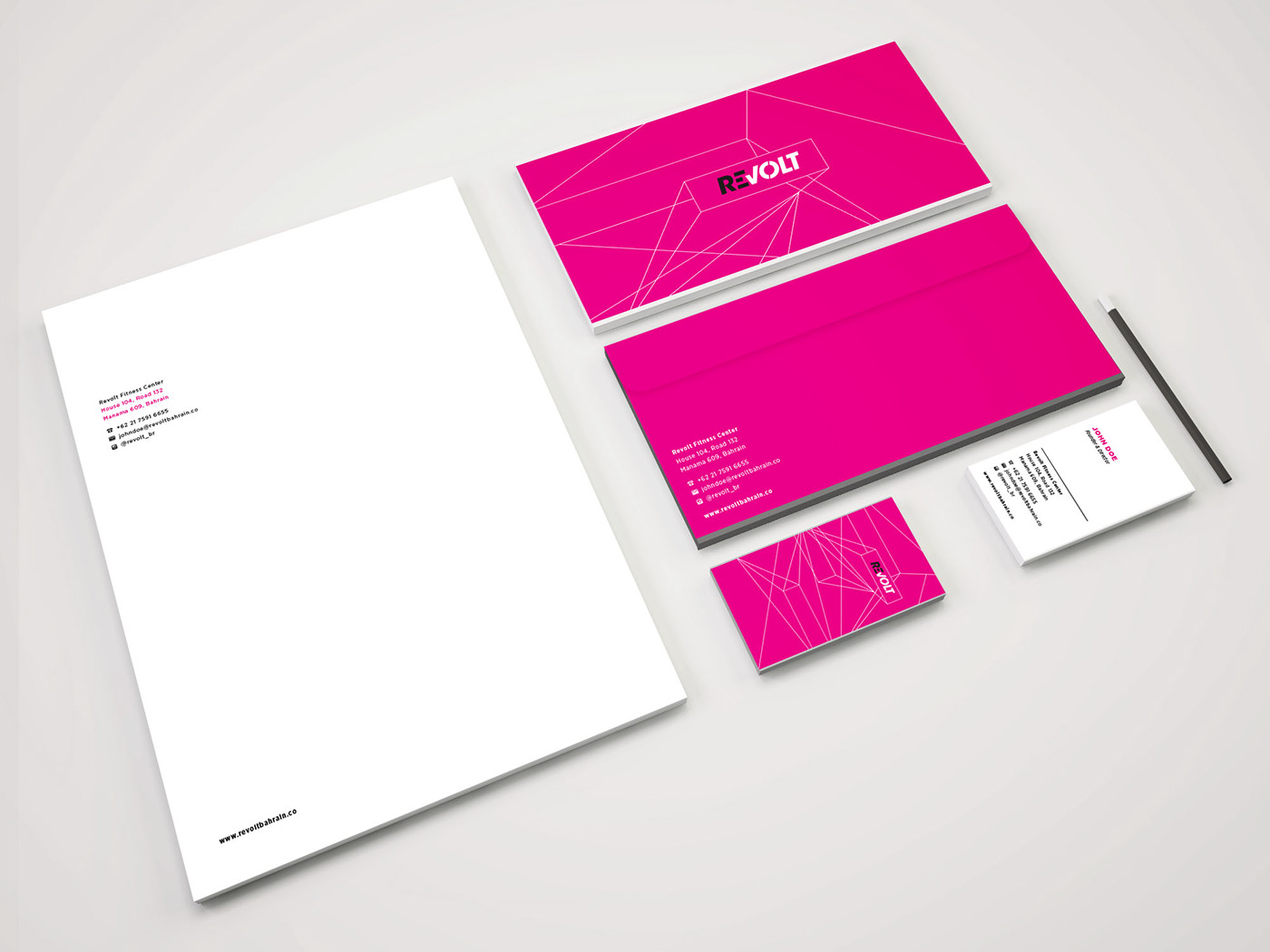 Stationery branding  business card poster