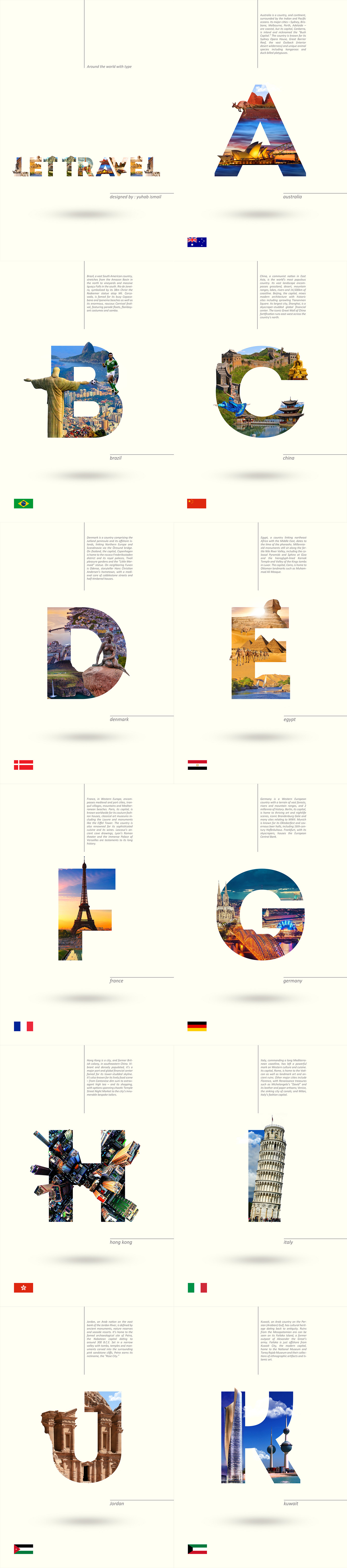 typo poster inspiration world A2Z country tourism tour countryside