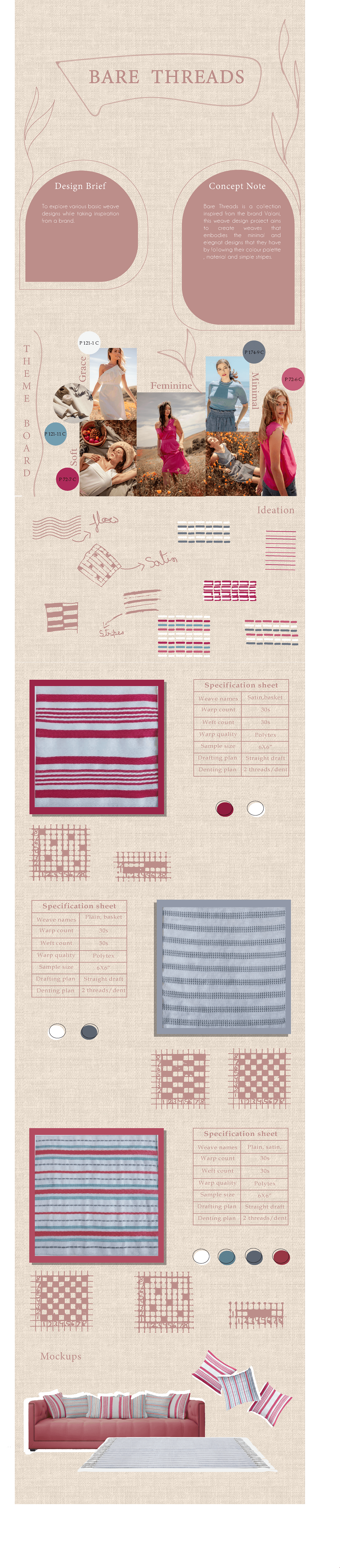 weave textile design  Fashion 