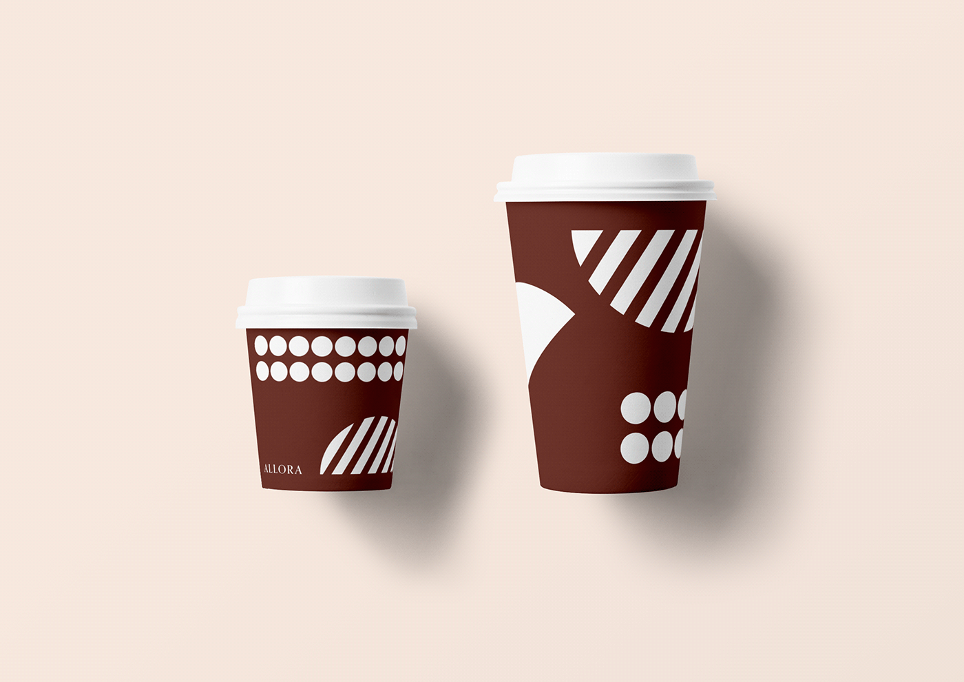 Gelato Coffee brand identity branding  cafe graphic design  menu design Geometric Shapes