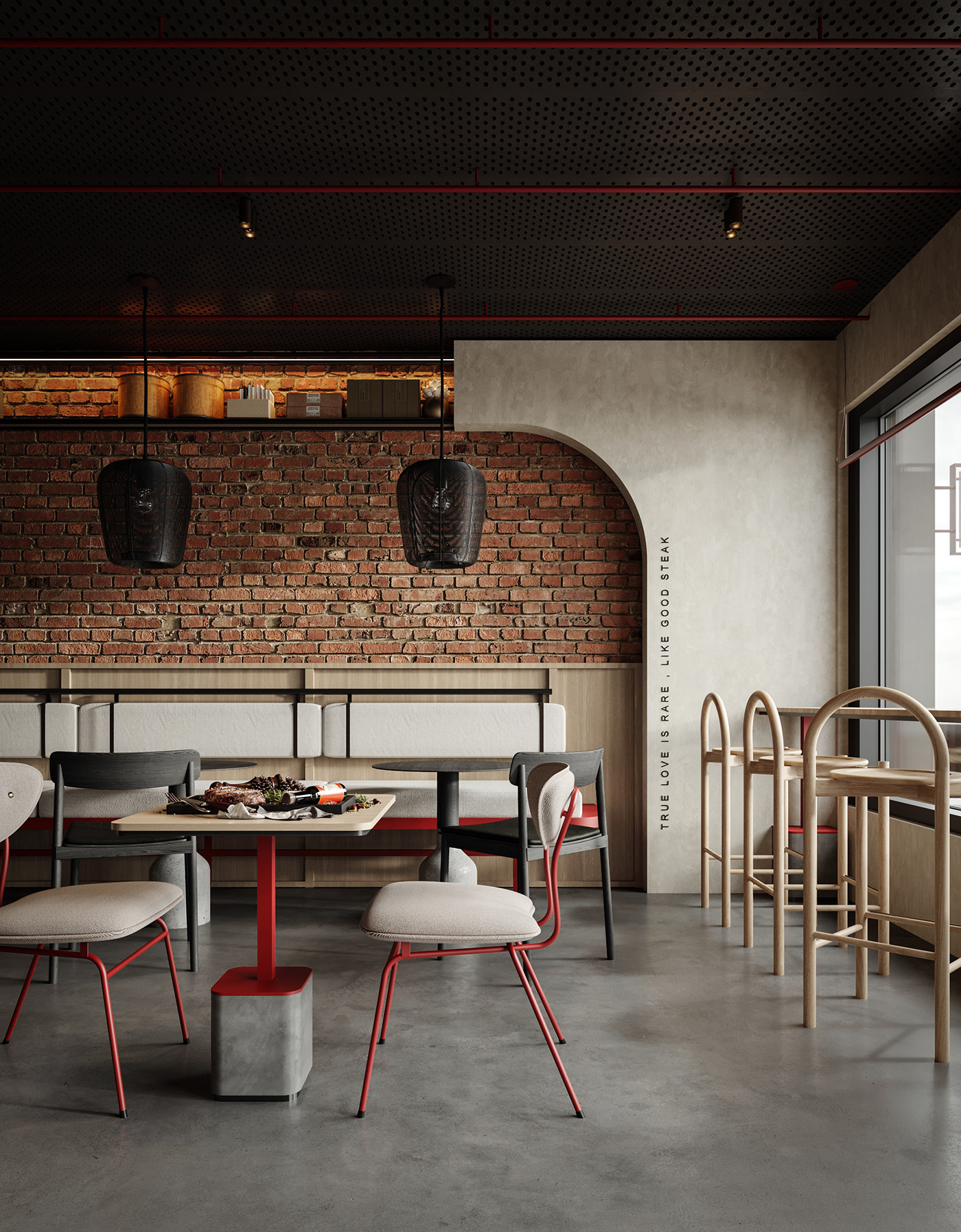 restaurant design interior design  cafe Saudi Arabia cairo architecture