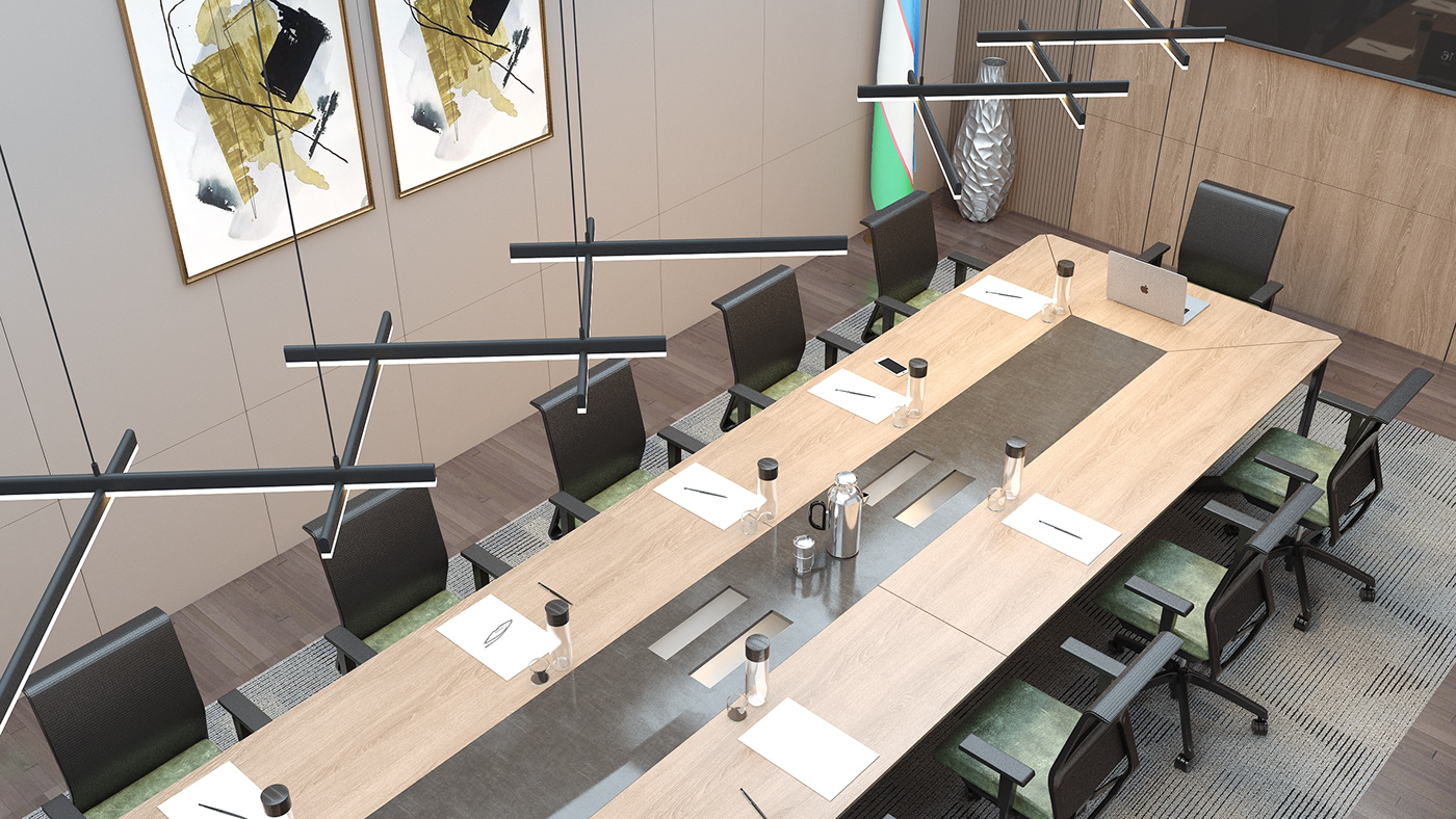 interior design  Indoors 3ds max Architercture Office visualization Render vray carona Interior office design
