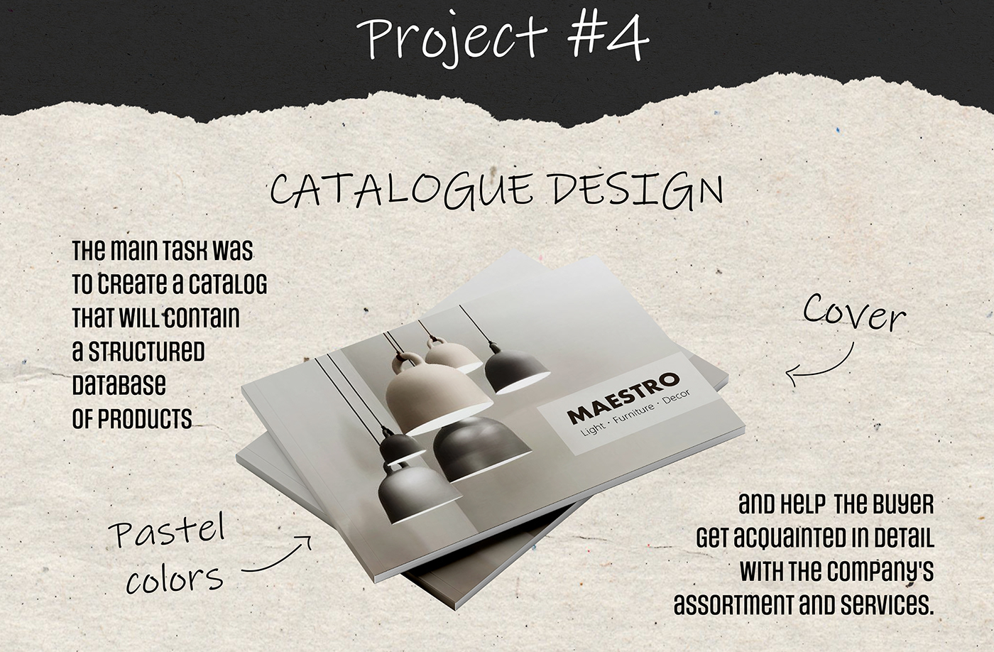 Catalog design cover portfolio designer