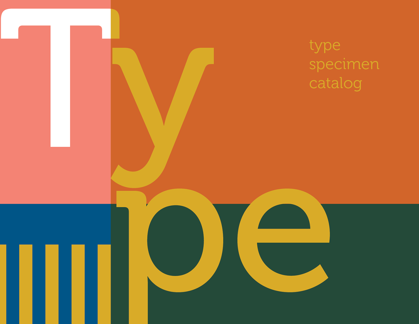Type Specimen 2 color printing parent sheet Design Production Typeface Booklet catalog overprint type specimen catalog print design 