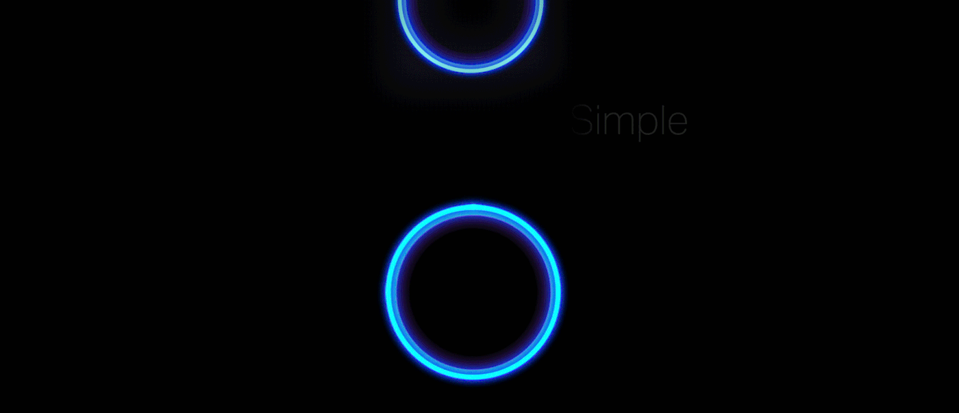ai design product UI ux circle glow interaction motion ASSISTANT
