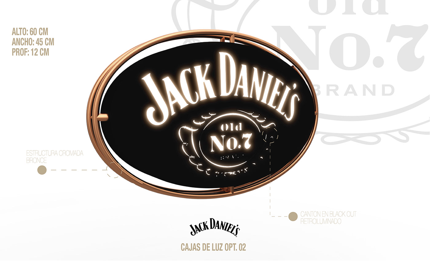 jack daniels branding  Visibility