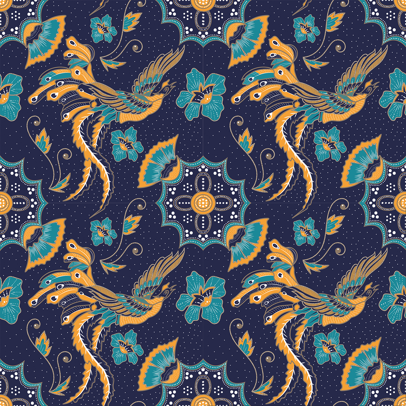 batik pattern design ILLUSTRATION  graphic design  OCADU