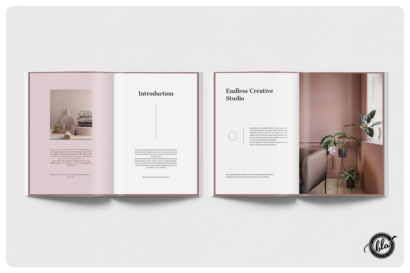 magazine template Proposal professional minimalist editorial modern a4 us letter InDesign