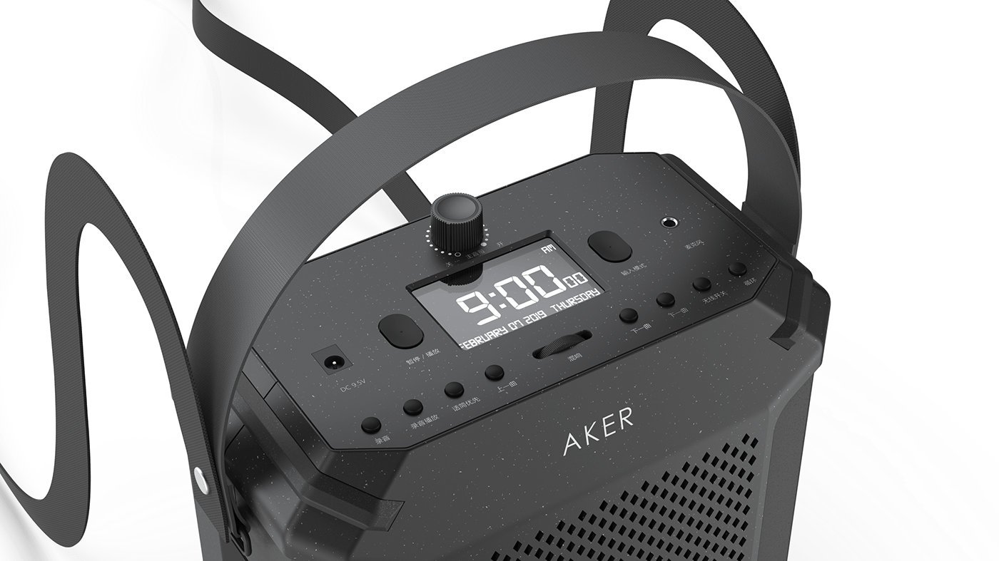3D concept industrial loudspeaker modern product product design  Render speaker visualization