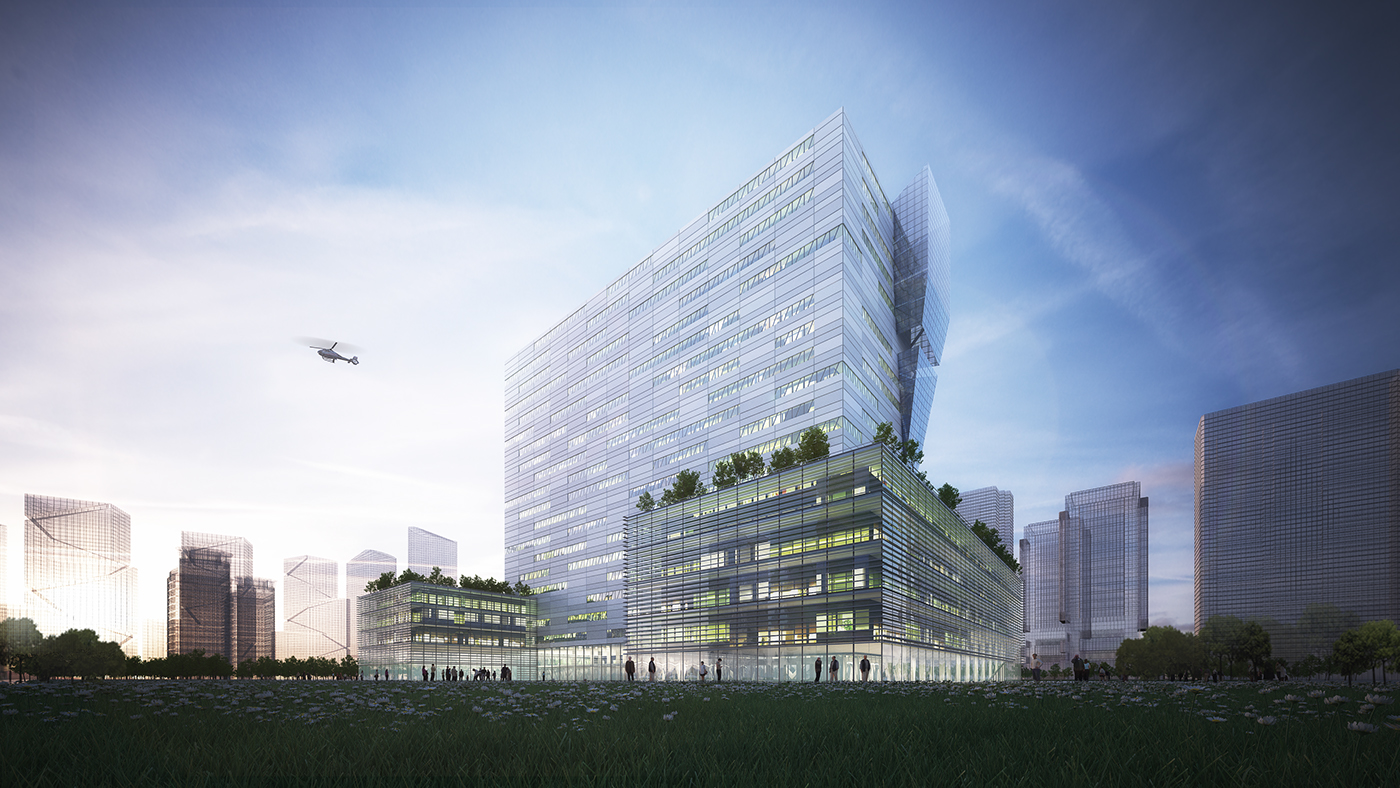 Office Building double-membrane façade Media/Energy Facade