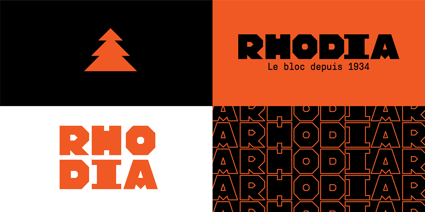 brand identity design logo Logo Design Rebrand rebranding rhodia visual identity