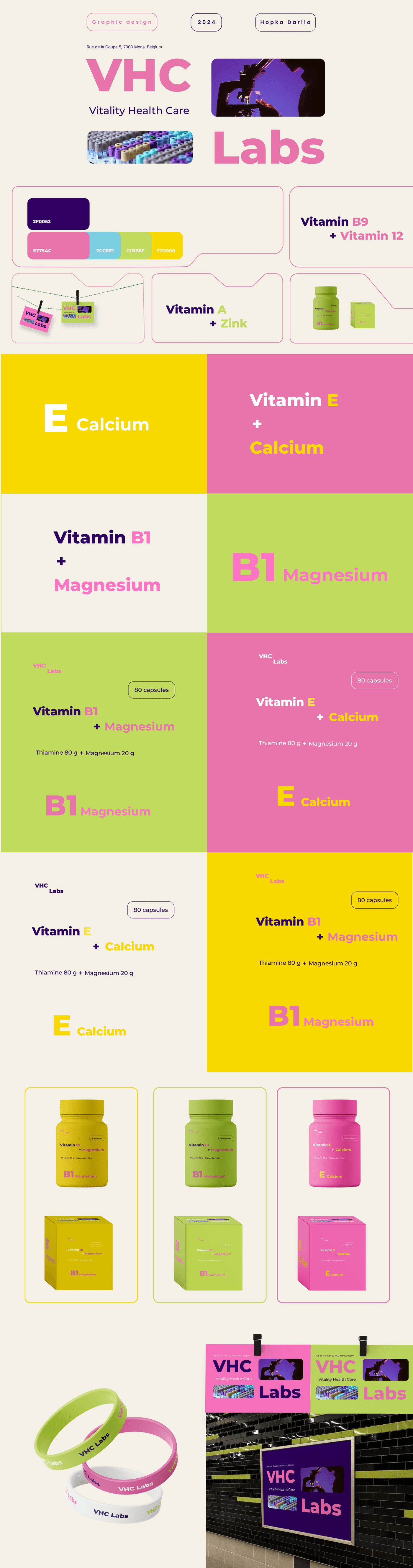 graphic design  brand identity visual Brand Design vitamins Packaging Mockup healthy