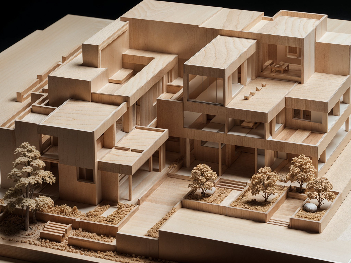 architecture architectural design maquette 3d modeling visualization Render