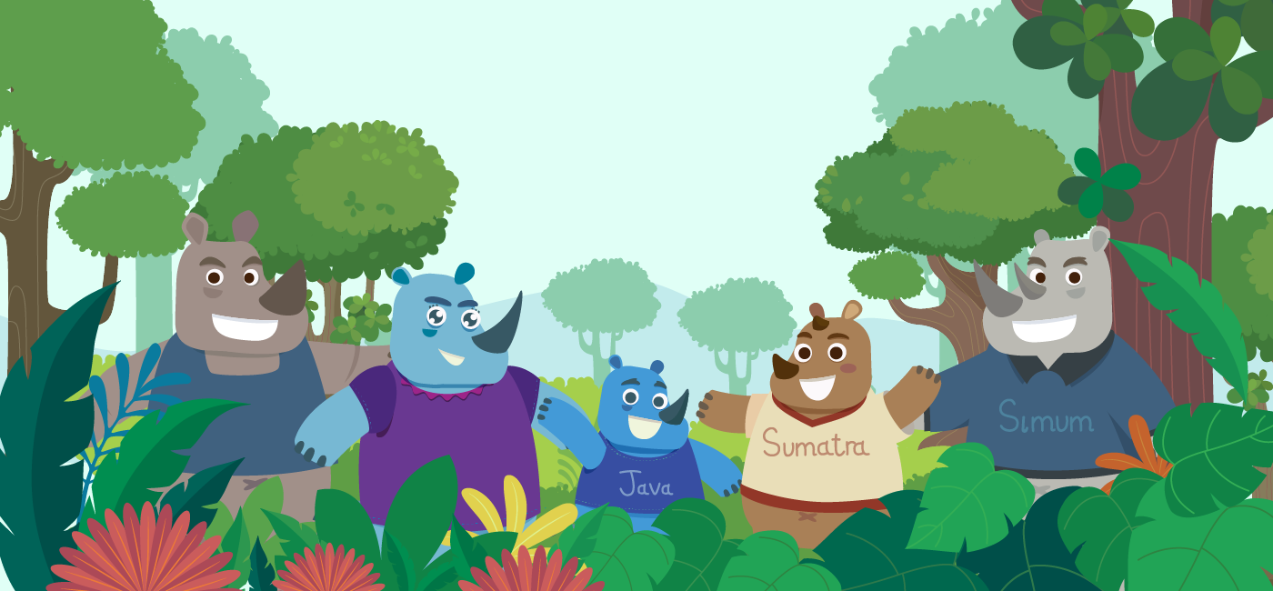 Rhino animation  ILLUSTRATION  children Education