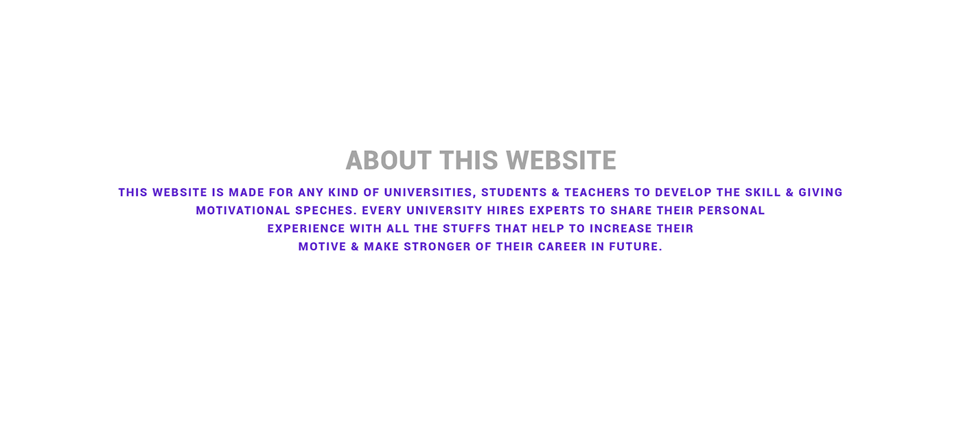 Website University UI ux iamfaysal Responsive creative modern webpage Behance