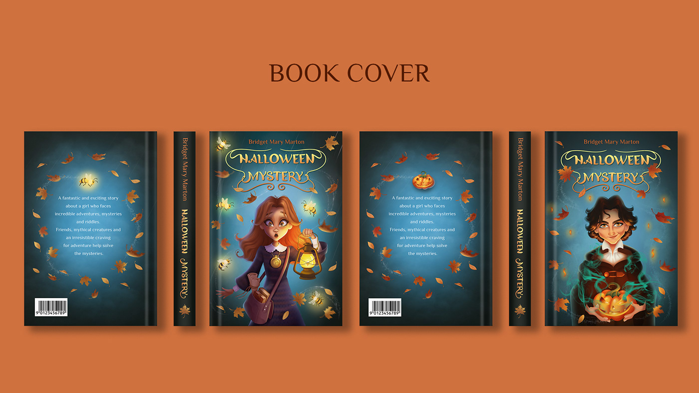 cover design Cover Book Character design  cartoon book illustration cover book design Halloween pumpkin autumn