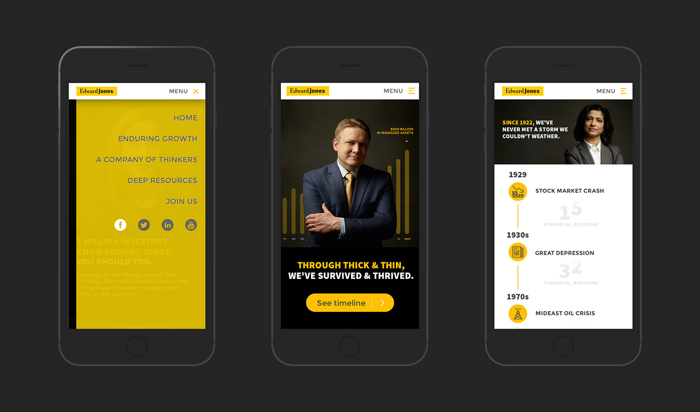 Advertising  print Web portrait UI financial perception mobile Recruiting design