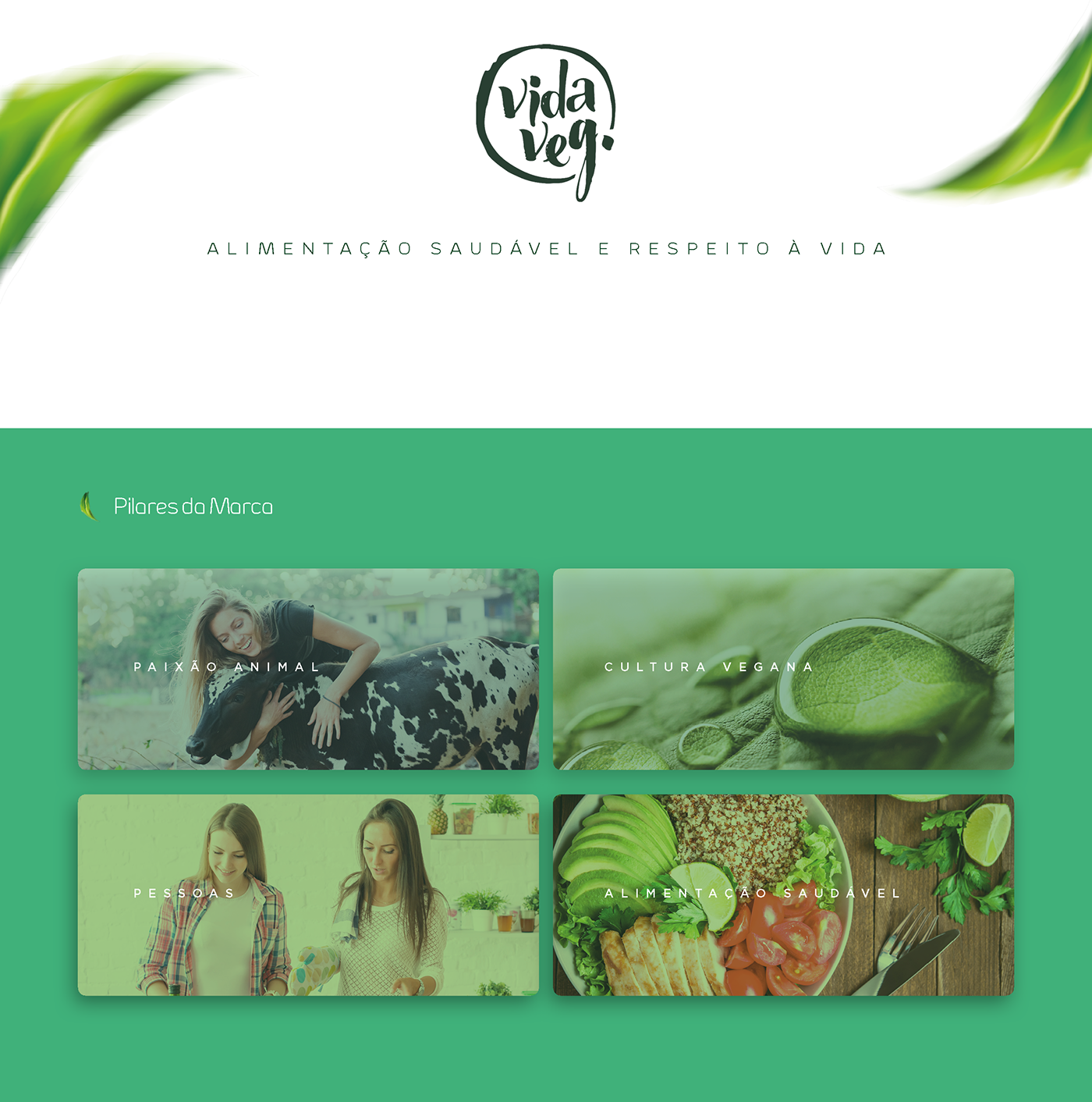 identidade visual visual identity Webdesign site ux UI redes socias vegan veganismo alimentação