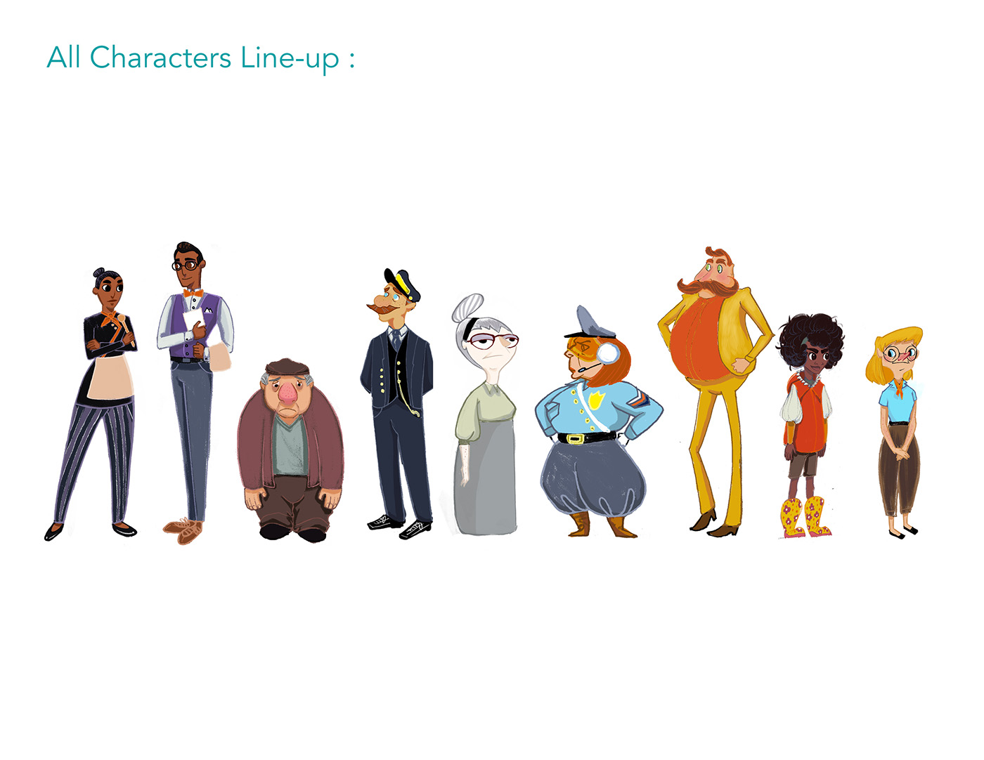 Character design  concept art The Little Prince Umme Alam backgrounds 2D animation 