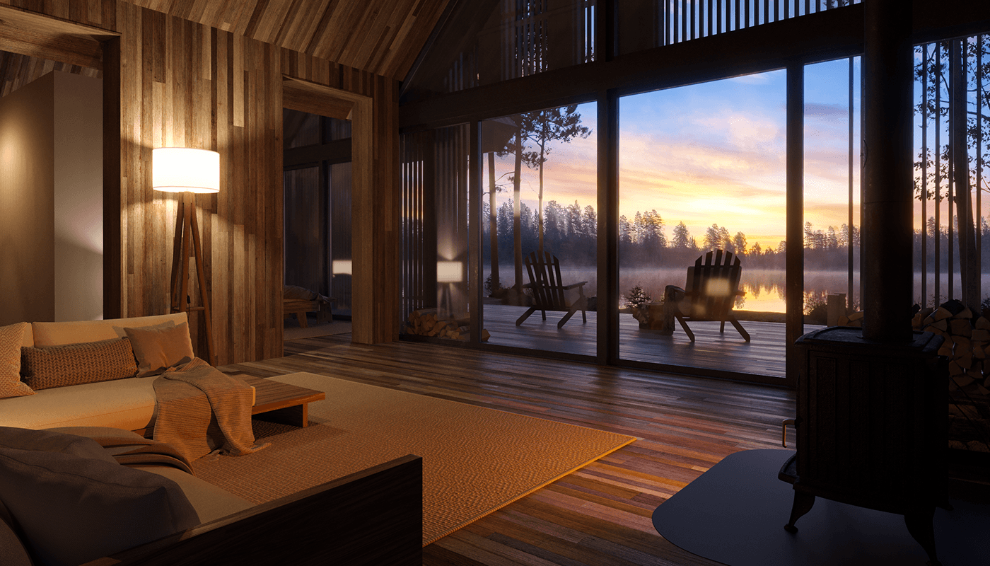 living room for the norse retreat