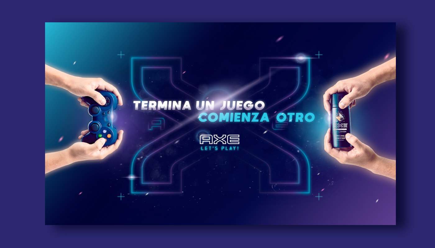 branding  axe Unilever Centroamerica Gaming design design studio logodesign marca Gamer