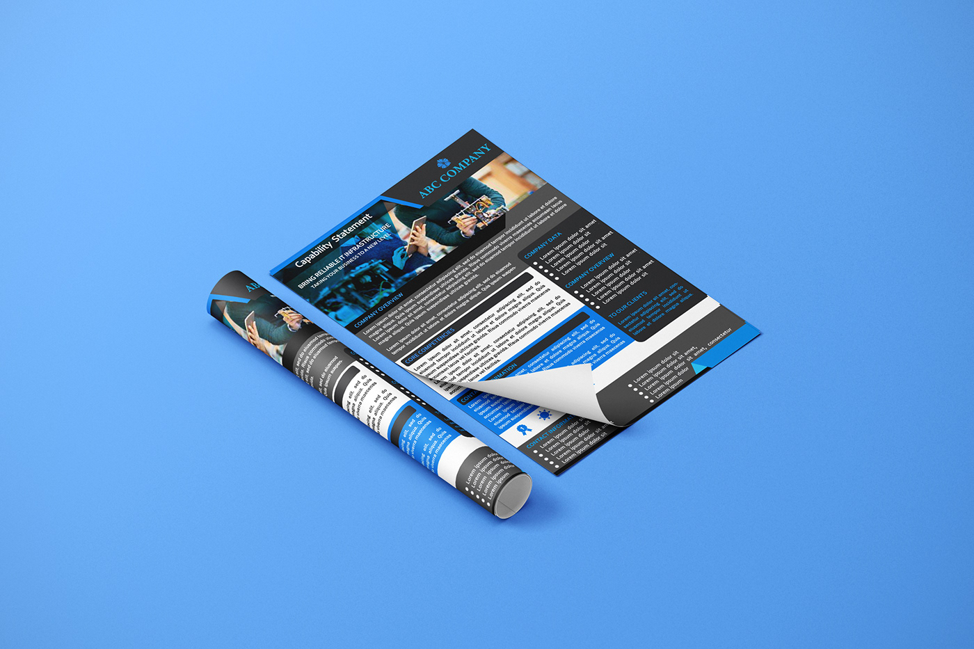 annual report brochure Broucher Design capabilities brochure capability statement corporate flyer magazine template design