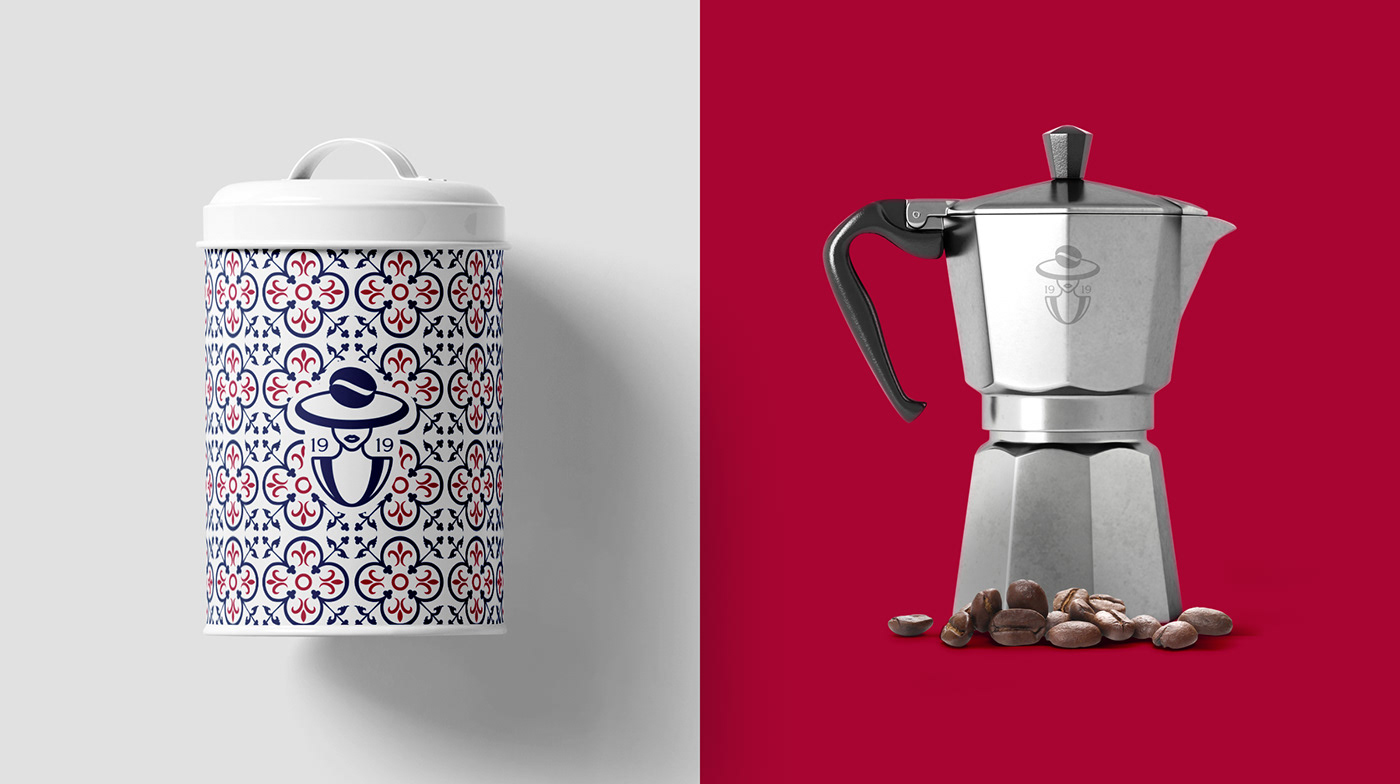 Coffee cafe brand identity Logo Design Packaging drink espresso cappuccino latte delight box