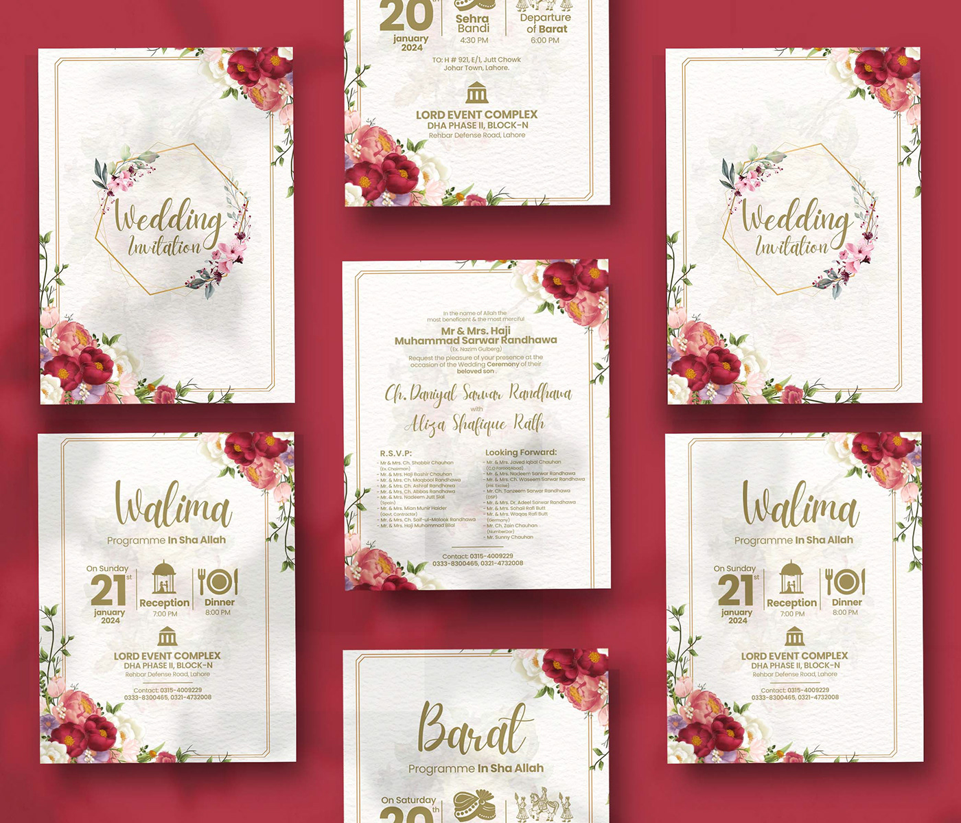 wedding cards Invitation wedding invitation wedding card design marriage Weddings Digital Art  Love Event Flowers floral couple invitation cards