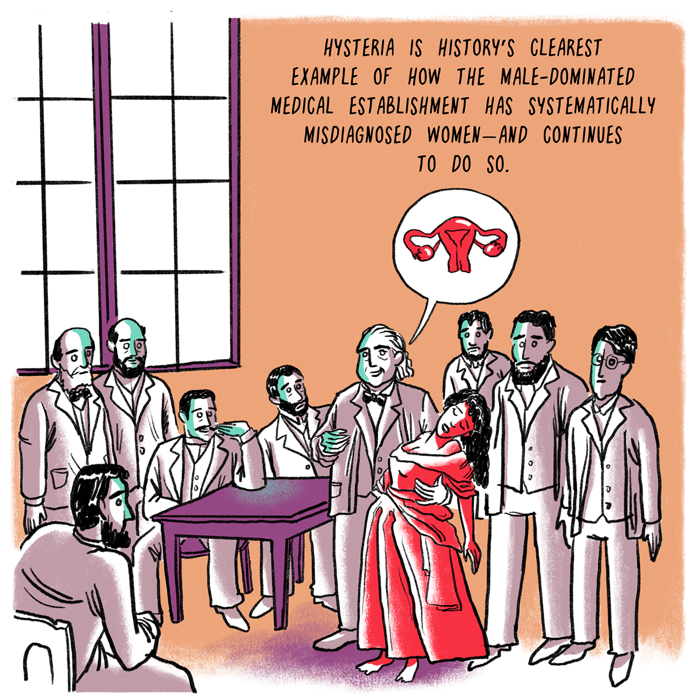 hysteria comics Comics journalism feminism feminist comics ILLUSTRATION  Digital Art  history of medicine