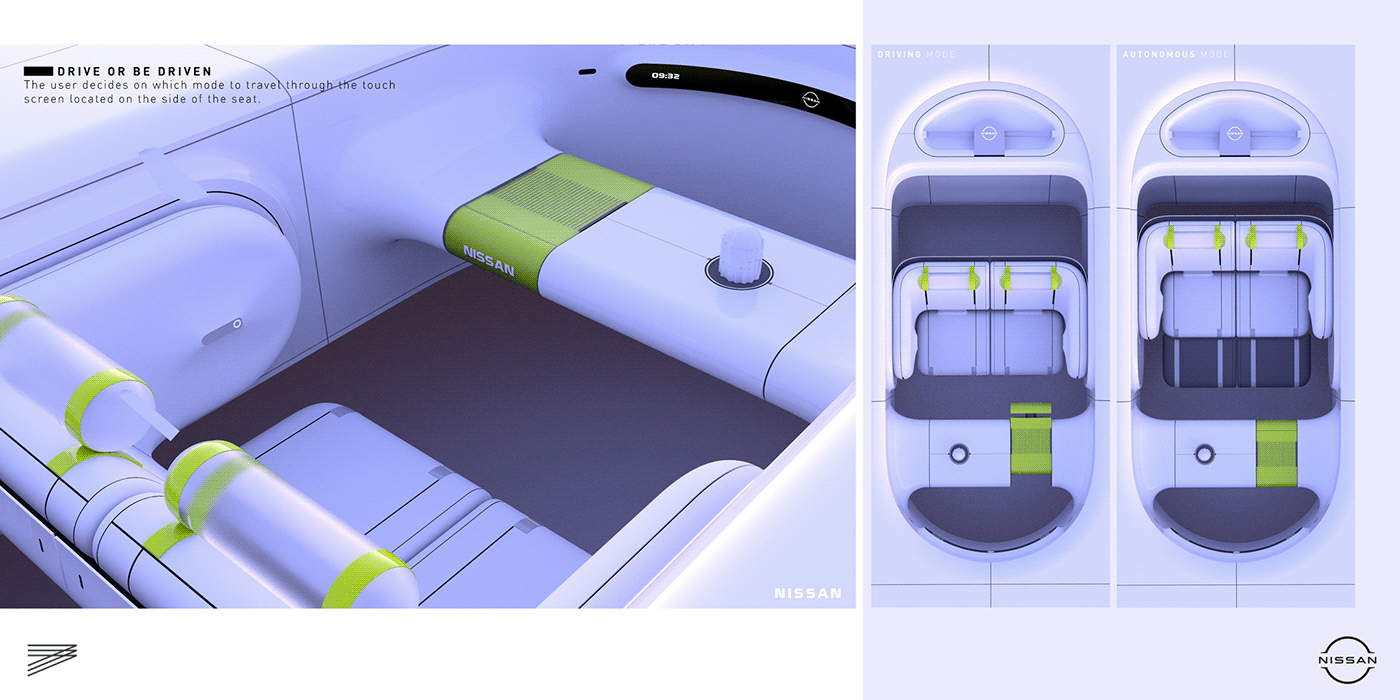 car design concept interior design  Nissan automotive   Render sketch