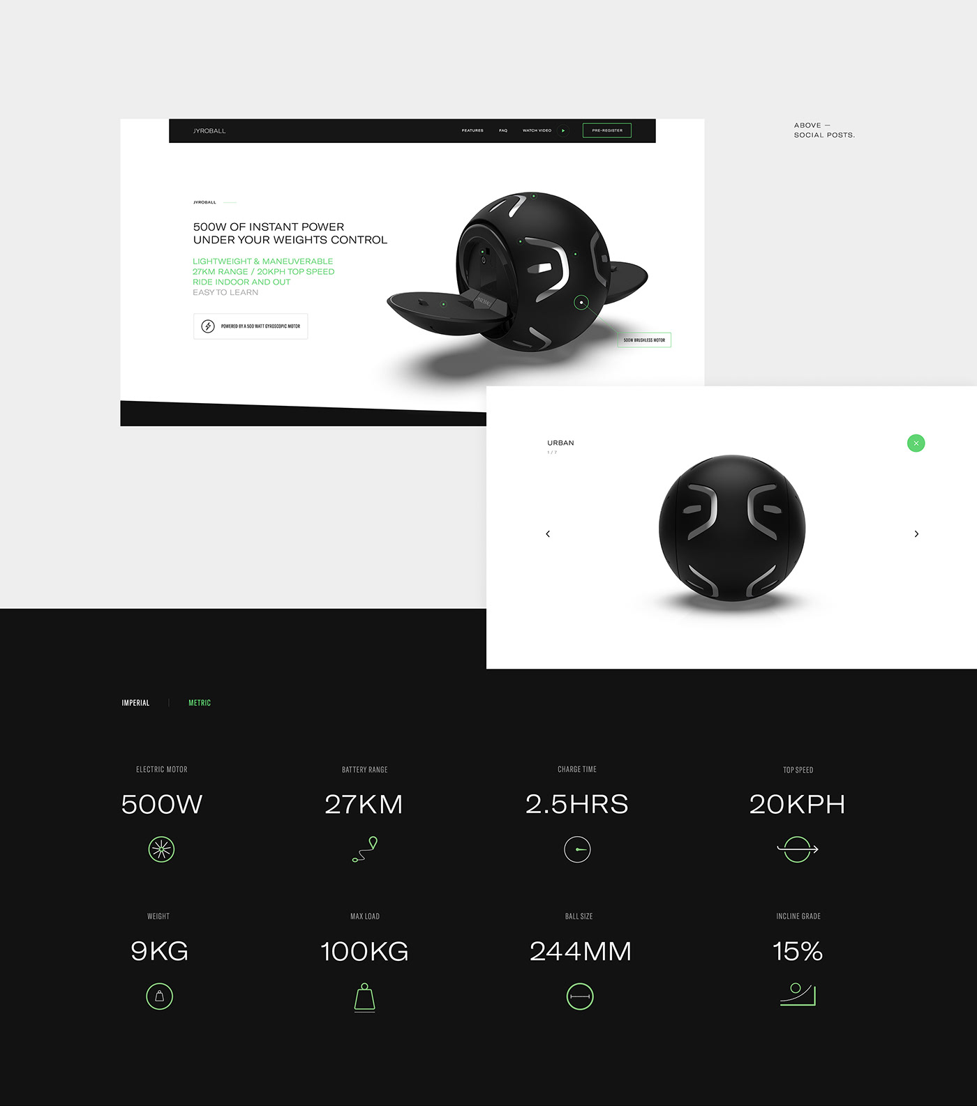 Website hoverboard UI ux interaction interactive branding  launch icons social