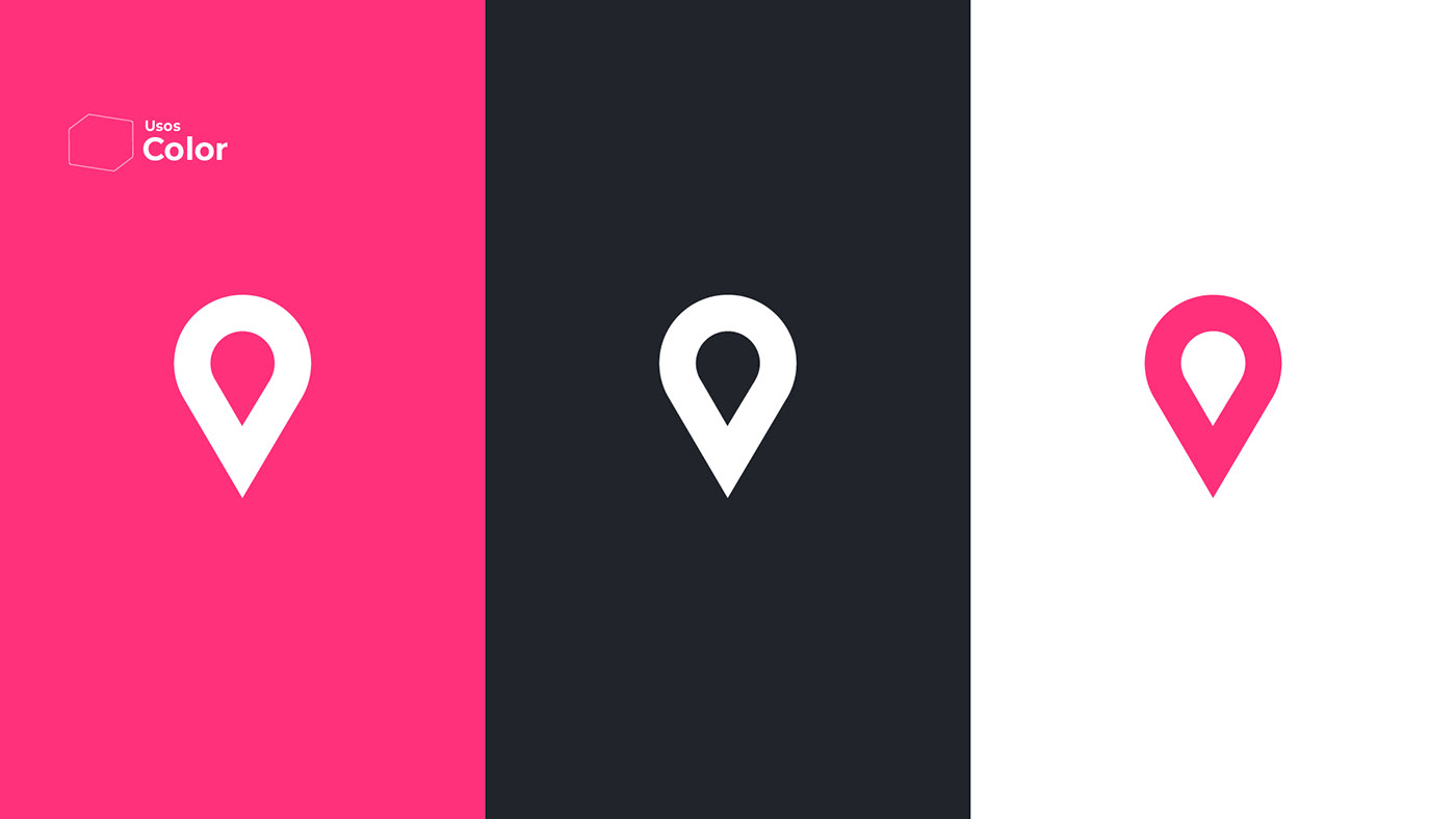 brand branding  color identity pink Website