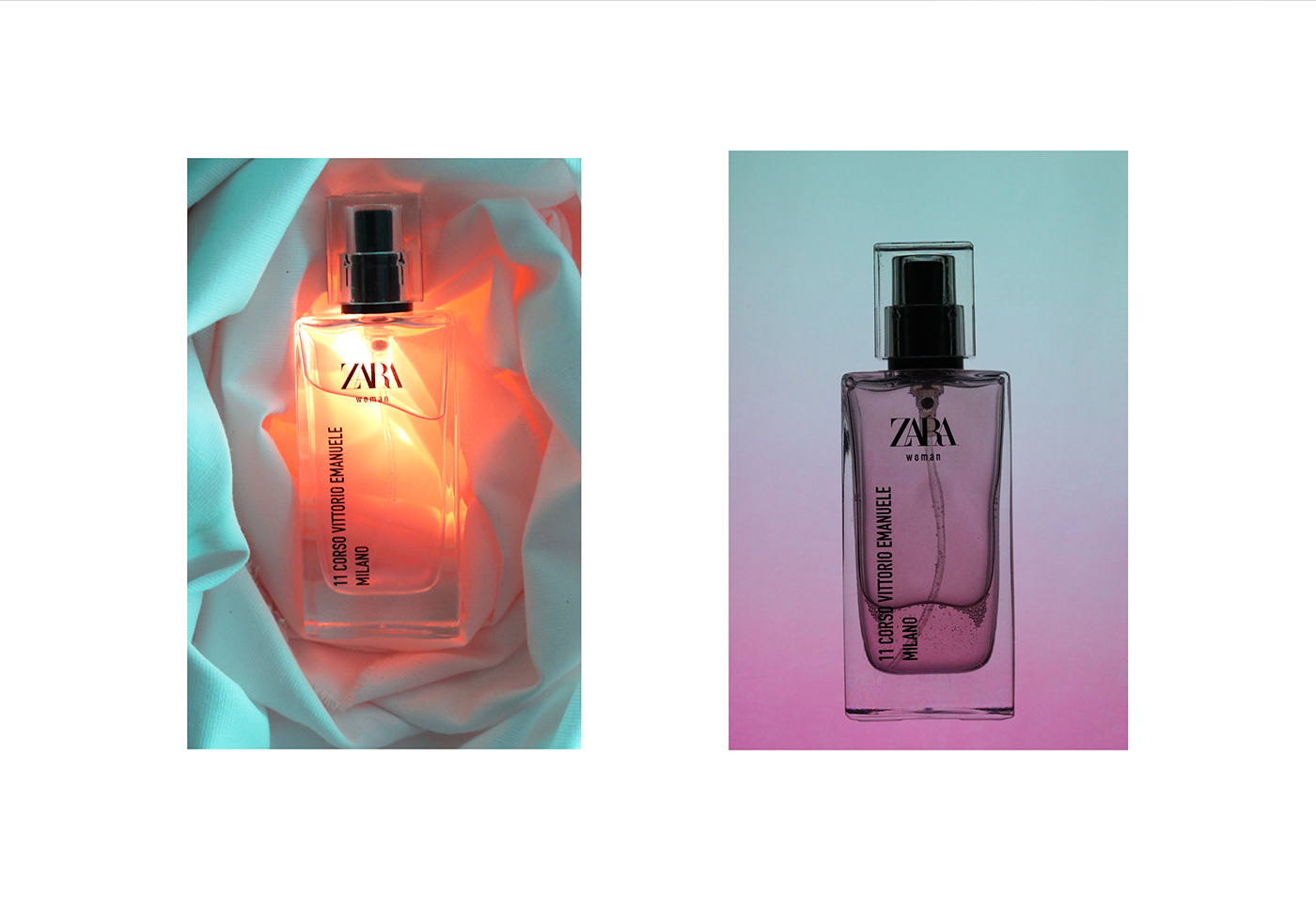 Glitter perfume Photography  Product Photography student zara